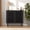 Black, variant on Modern Storage Cabinet, 94.4" Buffet Cabinet with 6 DIY Doors and Adjustable Shelf, Sideboard Coffee Bar with Solid Wood Feet for Kitchen,Dining Room,Living Room,Black