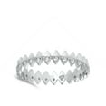 thumbnail image 4 of White Cubic Zirconia Zig Zag Pointed Eternity Ring .925 Sterling Silver Band Jewelry Female Size 7, 4 of 4