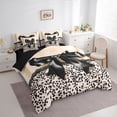 thumbnail image 3 of Homewish Female Men Women Kawaii Bowknot Twin Bedding Sets 7-Piece,Dreamy Princess Bow Bedding Comforter Set Microfiber,Abstract Polka Dots Breathable Sheet Sets,Ultra Soft Home Decor,Reversible, 3 of 8