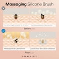 thumbnail image 2 of Perry Ellis 3-in-1 Beauty Brush with Silicone Face Cleanser, Makeup Applicator, and Metallic Eye-Massaging Plate, IPX6 Water-Resistant Electric Skincare Accessory with 3 Vibrating Modes and Stand, 2 of 9