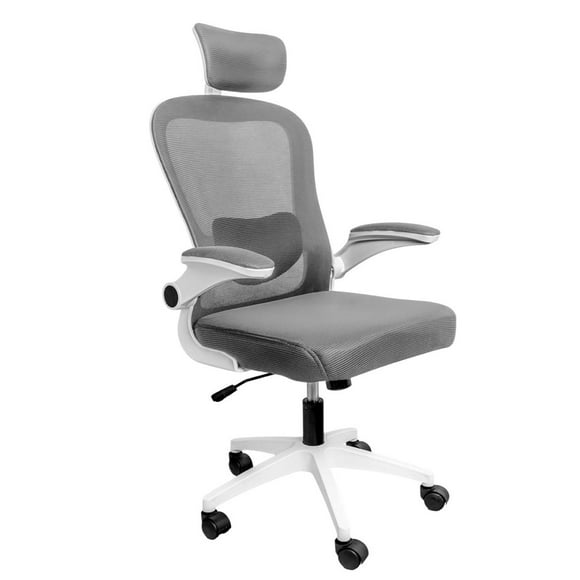 Silla Oficina Ergonomica Soporte Lumbar Material Respirable gris
