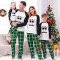 thumbnail image 3 of Conjuntos de pijamas navideños a juego para niños, gafas de sol geniales, muñeco de nieve, a cuadros, de talla grande, 3 of 3