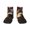 1 Black, variant on Flower Crown Dog Pattern Quarter Crew Socks,Toe Seamed Ankle Socks,Cotton Cushioned Breathable Athletic Crew Sports Socks