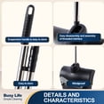 thumbnail image 5 of Yocada Commercial Wheeled Dustpan with Windproof Cover Heavy-Duty Large Capacity for Indoor&Outdoor,Black, 5 of 9
