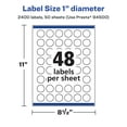 thumbnail image 6 of Avery Durable White Round Labels, 1" Diameter, 2400 Total, 6 of 12