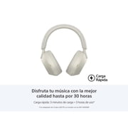 Restored Sony WH1000XM5/S Wireless Bluetooth Over-Ear Noise Canceling Headphones, White