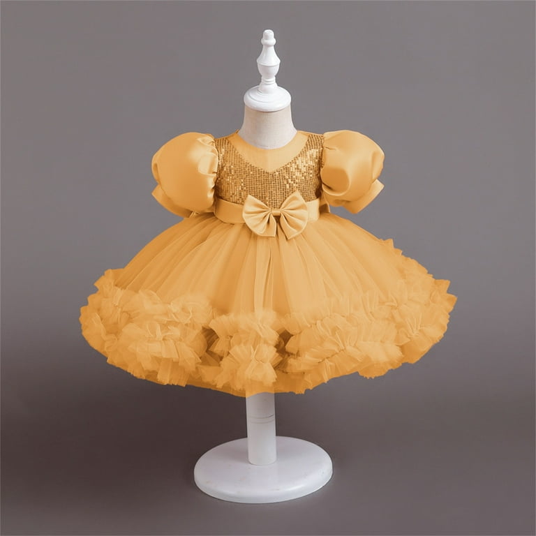 TJAZFJPA Girls Formal Dresses Size 12-14 Kids Flower Girl Dress Ruffle  Tulle Beads Toddler Bowknot Wedding Pageant Birthday Party Evening Tutu  Dresses Toddler Flower Girl Dress with Bow 4-5 Years - Walmart.com