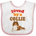 thumbnail image 3 of Inktastic Rough Collie Dog Boys or Girls Baby Bib, 3 of 4