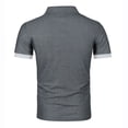 thumbnail image 5 of Akiihool Summer Polo Mens Regular Fit Striped Short Sleeve Polo Shirt with Pocket (Coffee,XXXXXXXXL), 5 of 5