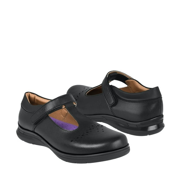 ZAPATOS ESCOLARES NIÑA VAVITO 754019 PIEL NEGRO 18-21