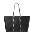 thumbnail image 2 of Valentino Rockstud Grainy Leather Tote, Black, 2 of 4