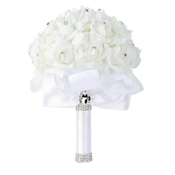 GOOHOCHY Ramo de flores artificiales boda boda ramo de boda para novia
