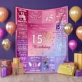 DALIHUA 15 Year Old Boys Gifts for Birthday Blanket, 15th Birthday