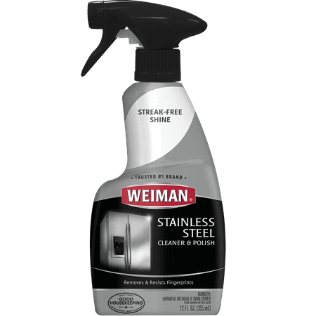 Weiman Stainless Steel Cleaner & Polish Trigger Spray, 12 fl (Best Motorcycle Cleaner And Polish)