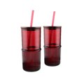 thumbnail image 5 of Better Homes & Gardens 22 oz Ribbed Tritan Sipper, Red, 2-Pack, 5 of 14