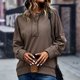 thumbnail image 3 of Gibobby Sudadera con cierre mujer, Sudadera con capucha para mujer, Sudadera con capucha Graphic(Marrón,M), 3 of 5