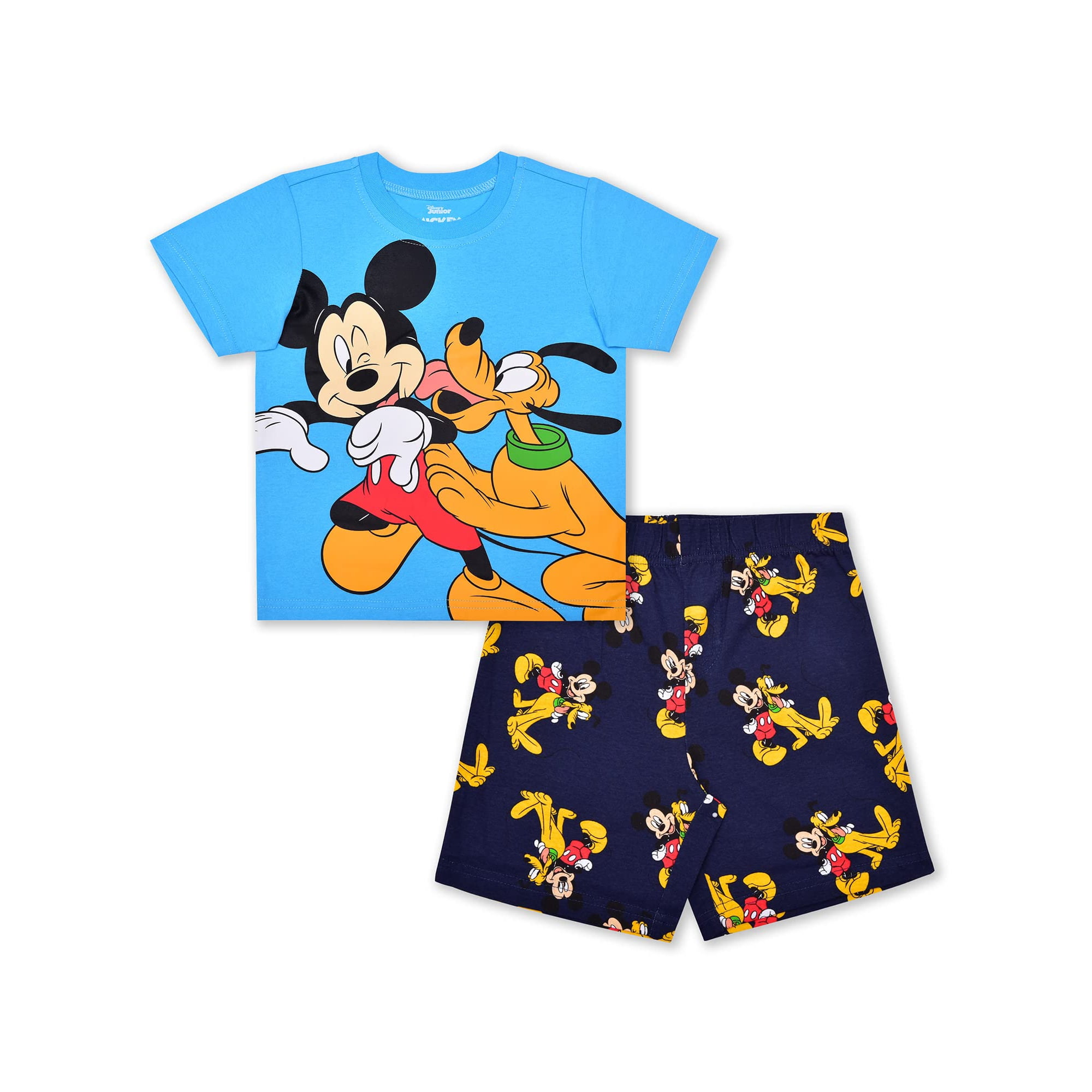 Disney Mickey Mouse and Friends Short Sleeve T-Shirt and Shorts Set (Boys), 2 Piece Set, Sizes 2T-7