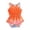Orange, variant on Baby Onesies Girl 9-12 Months Sleeveless Dye Tie Prints Romper Cute Comfortable Breathable Daily Onesie