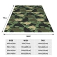 thumbnail image 2 of Yiaed Camouflage Shark Pattern Fleece Throw Blanket,Fleece Throw Blankets for Couch & Bed All Season Use -60"x50", 2 of 6