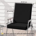 thumbnail image 3 of Outsunny 2 PC Outdoor Chair Cushions, Yarn-Dyed Polyester Outdoor Cushions, 3 of 10