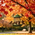 thumbnail image 4 of Danhjin Bird Feeder for Outdoors, Weight Activated Squirrel Proof Hanging Feeder Adjustable Garden, 4 of 6
