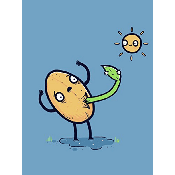 "Germinated" Plant & Seed Humor 18x24 Vinyl Print Poster Walmart
