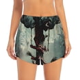 thumbnail image 2 of Xecao Zombie Flower Apocalypse for Double-layer Running Short for Women, Perfect for Gym, Tennis, and More, Featuring a Convenient Pocket-X-Large, 2 of 7