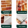 thumbnail image 3 of 3d brick contact paper sticker and strip paper sticker paper brick wall paper-style:style2;, 3 of 5