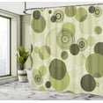 thumbnail image 4 of Ambesonne Earth Tones Shower Curtain, Abstract Pastel Pattern, 69"Wx70"L, Olive Green, 4 of 4