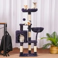 thumbnail image 2 of Cat Tree Heybly HCT004SG gris ahumado con juguete para gatos de interior, 2 of 9
