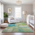 thumbnail image 6 of Addison Rugs Mayfield Premium Machine Washable Transitional Modern Lime Rectangle Rug, 10' x 14', 6 of 6