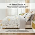 thumbnail image 5 of Jessy Home King Comforter Set 7 Pieces Yellow Floral Bedding Set King Bed in a Bag with Flat Sheet and Fitted Sheet, Pillowcases & Shams, 5 of 12