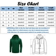 thumbnail image 5 of LEEy-world Hoodies For Boys Men's Full Zip Hoodie zippered Color Block hooded slim Fit Long Sleeve Lightweight Sweatshirt Green,XL, 5 of 5