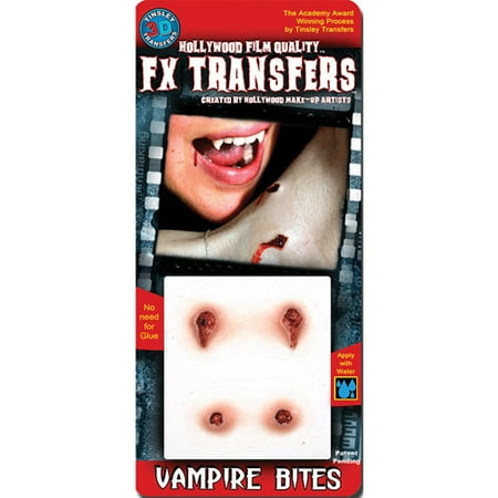 Vampire Bites Small 3D FX Tattoos Halloween