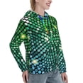 thumbnail image 6 of Haiem Green Disco Lights for Women's Fashion Hoodies & Sweatshirts with Kangaroo Pocket,Hooded Sweatshirt with Eye-catching Drawstrings-X-Large, 6 of 7