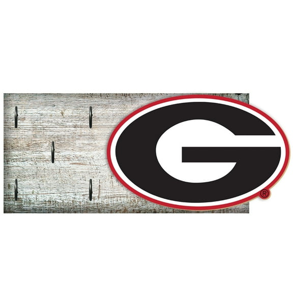 Georgia Bulldogs 6" x 12" Mounted Key Holder