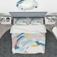 thumbnail image 3 of Designart 'Geometric Vortex II' Geometric Bedding Set - Duvet Cover & Shams, 3 of 4