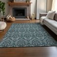 thumbnail image 6 of Addison Rugs Mayfield Washable Transitional Panel Teal Rectangle Rug, 3' x 5', 6 of 6