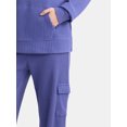 thumbnail image 3 of Time and Tru Women's Waffle Hoodie and Pants Set, 2-Piece, Size S-XXXL, 3 of 3