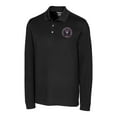 thumbnail image 2 of Men's Cutter & Buck Black Inter Miami CF Advantage Eco Tri-Blend Pique Long Sleeve Polo, 2 of 3