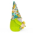 thumbnail image 5 of STPgoods Floral Gnome Easter Figurine 7" (18 cm) Fabric Easter Decoration Standing Decoration Easter Collectible Figurine Holiday Decor Tabletop Favor Figurine, Green and Yellow, 5 of 5