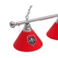 thumbnail image 2 of University of New Mexico 3 Shade Billiard Light with Chrome FIxture, 2 of 5