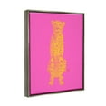 thumbnail image 6 of Stupell Industries Pop Pink & Yellow Leopard Animals & Insects Painting Gray Floater Framed Canvas Art Print Wall Art, 17 x 21, 6 of 10