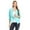 Aqua, variant on Women's Trendy Style 3/4 Sleeves Solid Open Jacket