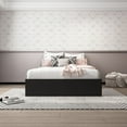 thumbnail image 3 of Polifurniture Full Size Wood Platform Bed Frame, Black, 3 of 8