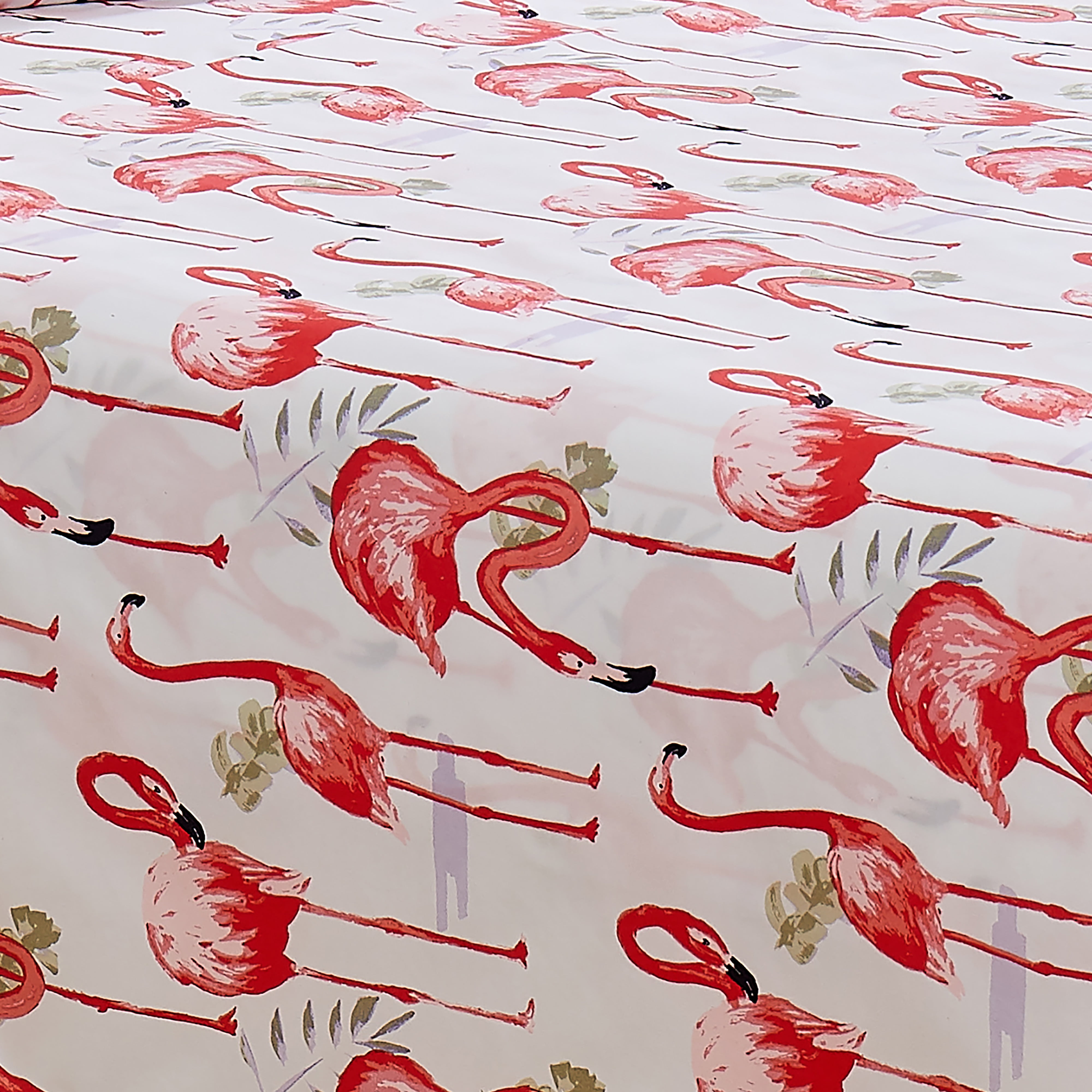 HARPER LANE Double Brushed Fancy Flamingo 4-piece Deep Pocket Sheet Set