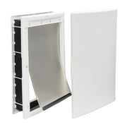 Premier Pet White Plastic Pet Door for Medium-Sized Dogs - up to 40 Pounds