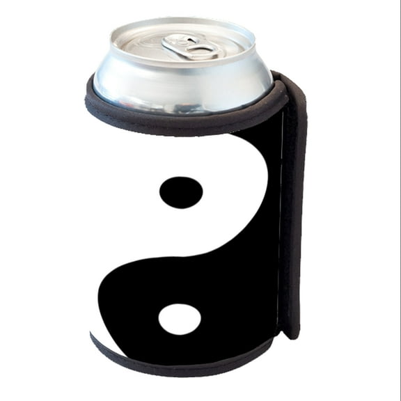 KuzmarK Insulated Drink Can Cooler Hugger - Ying Yang Art