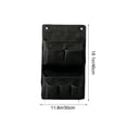 thumbnail image 3 of Large Capacity Hanging Storage Bag Wall Mount Organizer With Multiple Pockets For Cosmetics Sundries Black, 3 of 6
