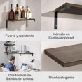 thumbnail image 3 of 6PCS Repisas Flotantes,Estante Organizador 40*15CM,Entrepa&ntilde;os Flotantes para Ba&ntilde;o Toallero,Repisa Flotante de Pared Esquineros Decoracion para Sala de Estar,Dormitorio,Cocina,Hog, 3 of 9